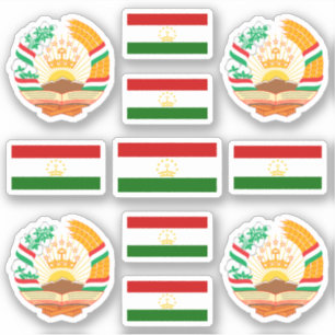 Tajik national symbols / coat of arms and flag