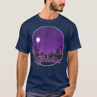 tajikistan By night with Palms  T-Shirt