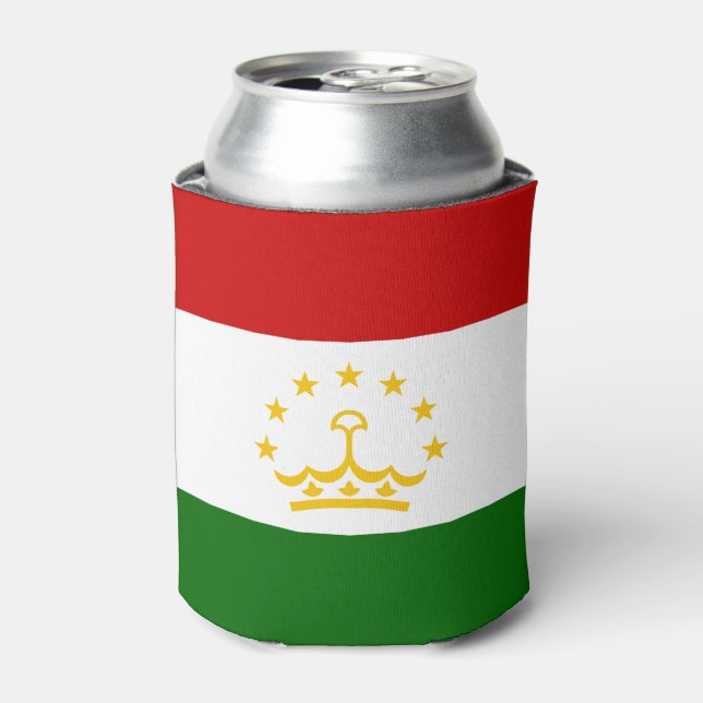 Tajikistan Flag Can Cooler (Can Front)