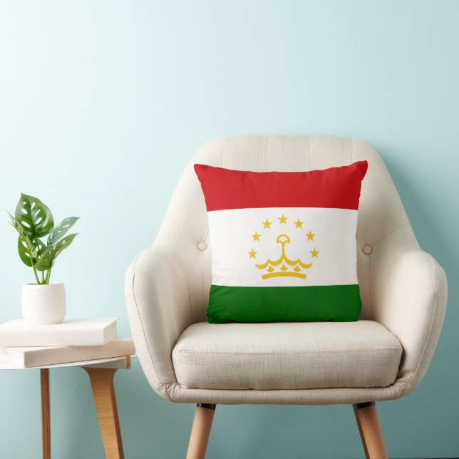 Tajikistan flag cushion (Chair)