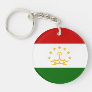 Tajikistan Flag Key Ring