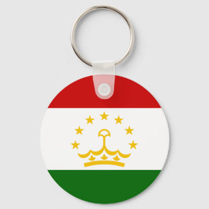 Tajikistan Flag Key Ring