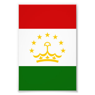 Tajikistan flag photo print