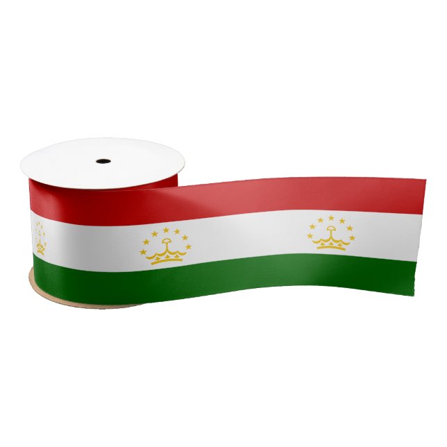 Tajikistan Flag Satin Ribbon (Spool)