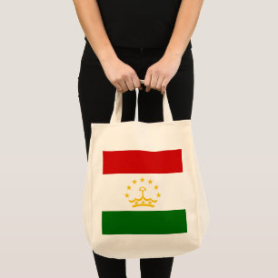 Tajikistan flag tote bag