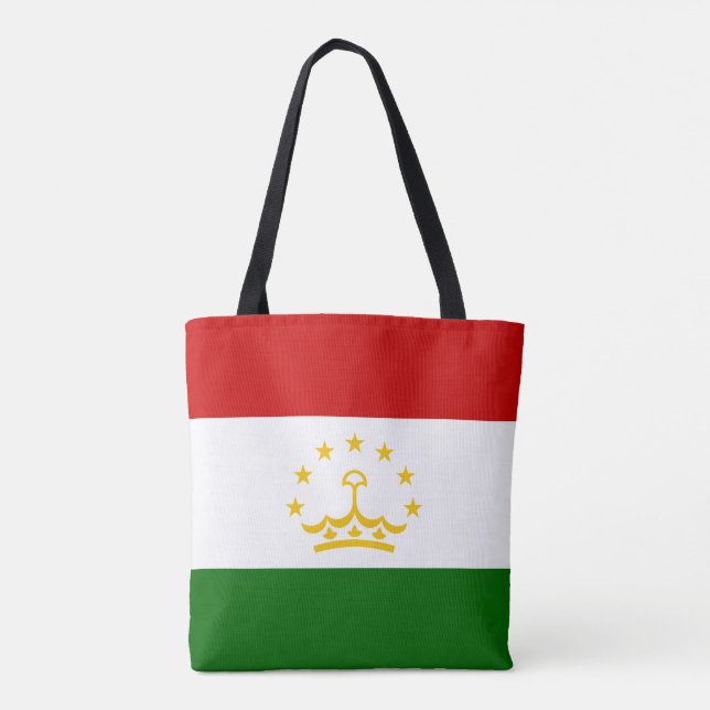 Tajikistan Flag Tote Bag (Back)