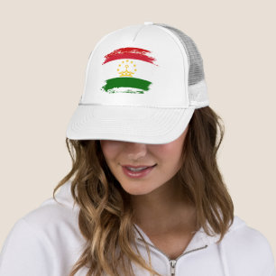 Tajikistan flag trucker hat