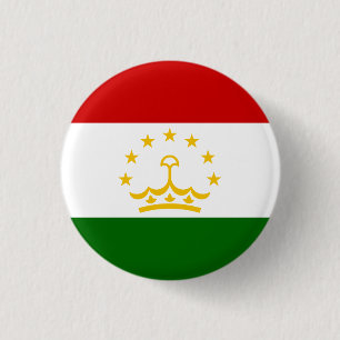 Tajikistani Flag, Flag of Tajikistan 3 Cm Round Badge