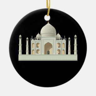 Tajmahal Printed 3D Ceramic Tree Decoration