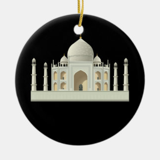 Tajmahal Printed 3D  Ceramic Tree Decoration