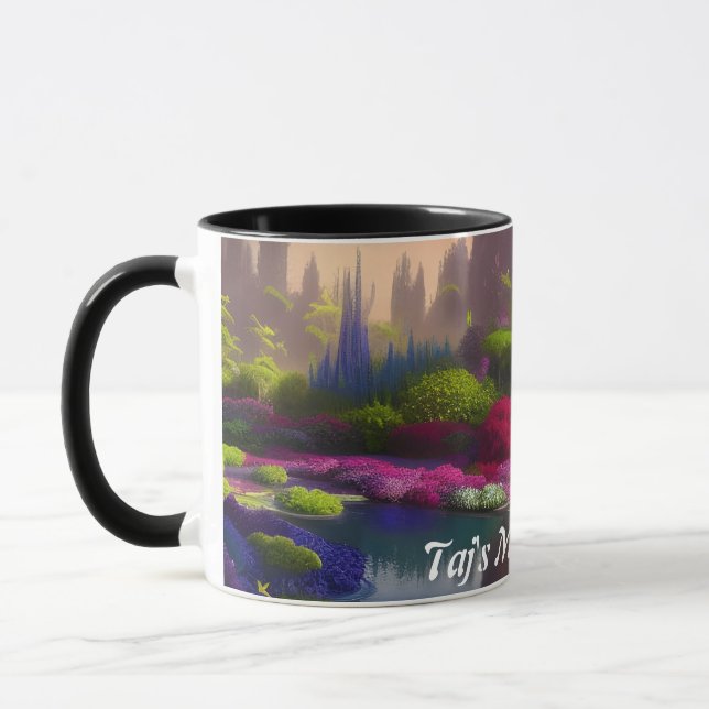 Taj's Morning Tea Personalised Customisable Mug (Left)