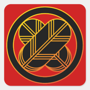 Taka1(Gold Line) Square Sticker