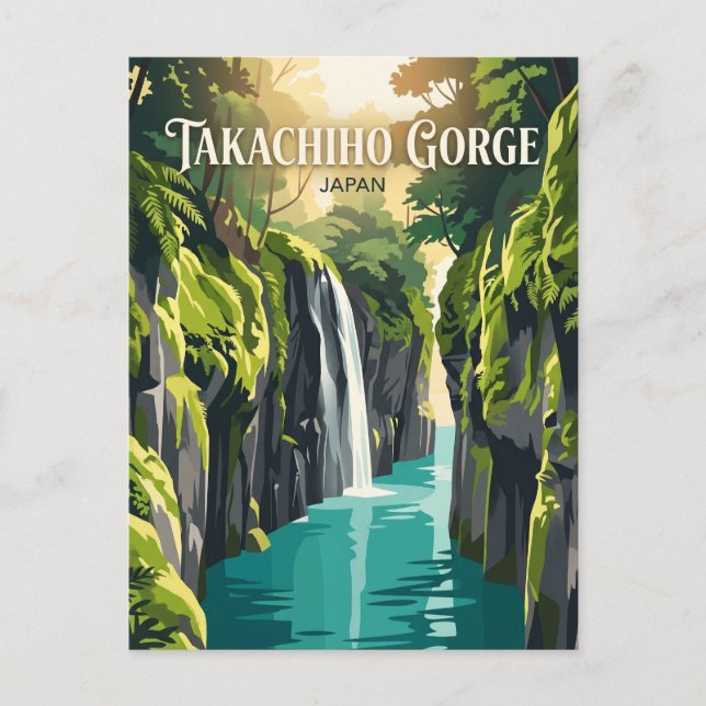 Takachiho Gorge Japan Postcard (Front)