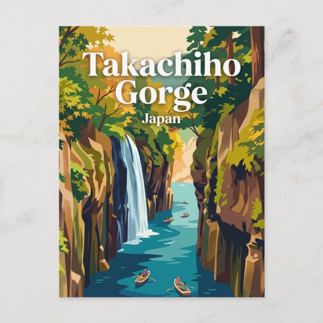 Takachiho Gorge Japan Postcard (Front)