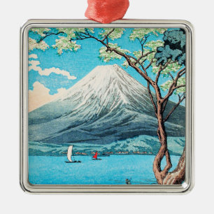 Takahashi - Mount Fuji from Lake Yamanaka Metal Tree Decoration