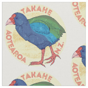 Takahe Aotearoa New Zealand Fabric