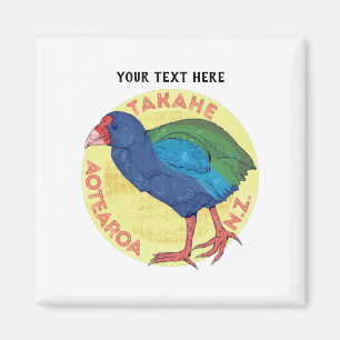 Takahe Aotearoa New Zealand Magnet