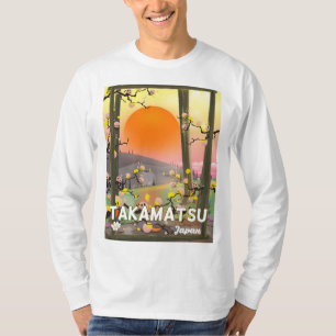 Takamatsu japan travel poster T-Shirt