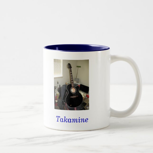 Takamine Guitar (2-Tone Mug) Two-Tone Coffee Mug (Right)