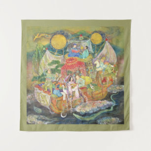 Takarabune: The Treasure Ship of Good Fortune Tapestry