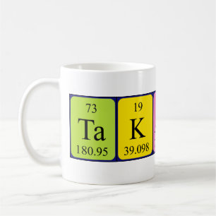 Takashi periodic table name mug