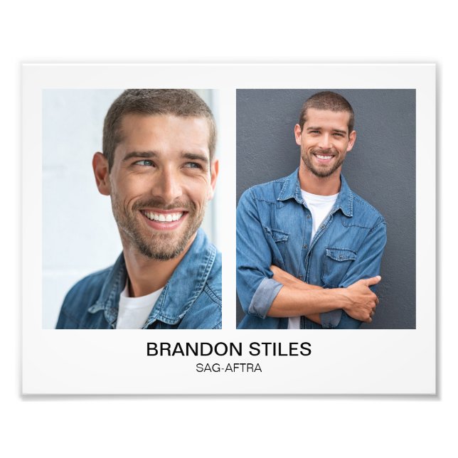Take 2 Acting Headshot 8x10 Double Photo Print (Front)