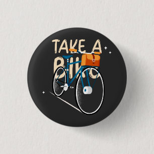 Take A Bike 3 Cm Round Badge