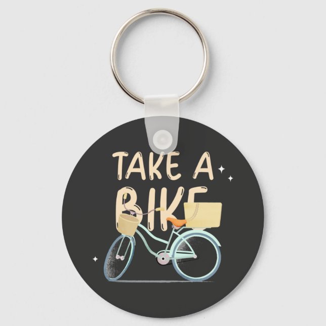 Take A Bike Key Ring (Front)