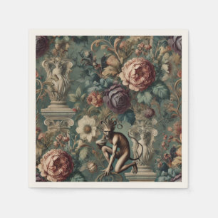 Take a Bow – Gothic Floral Design Napkin