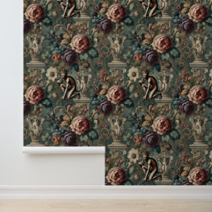 Take a Bow – Gothic Floral Design Wallpaper