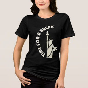 Take a break refreshing cool and fun filled design Tri-Blend shirt