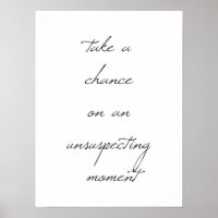 Take A Chance Poster