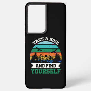 Take a Hike and Find Yourself Retro Vintage Hiking Samsung Galaxy Case