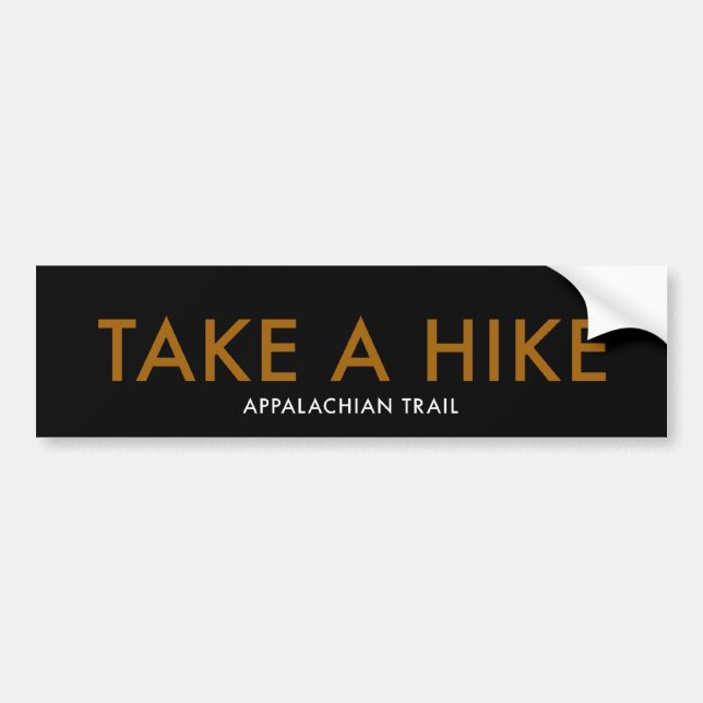 TAKE A HIKE - Appalachian Trail Bumper Sticker (Front)