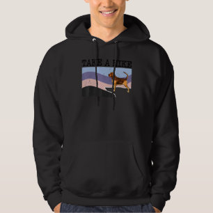 Take A Hike Bloodhound  Graphic Hiking Hoodie