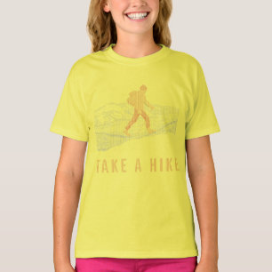 Take a Hike Blue and Red T-Shirt