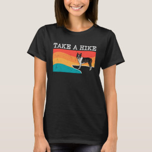 Take A Hike Boston Terrier Graphic Hiking 1 T-Shirt