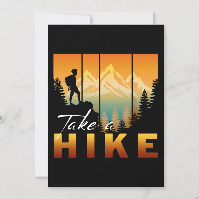 Take A Hike Invitation (Front)