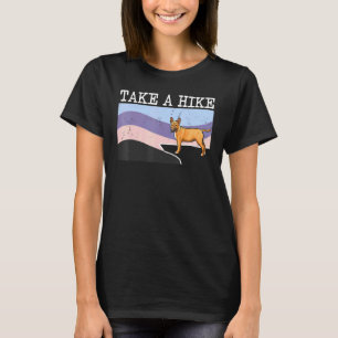 Take A Hike Miniature Bull Terrier  Graphic Hiking T-Shirt