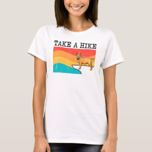 Take A Hike Miniature Bull Terrier Graphic Hiking T-Shirt