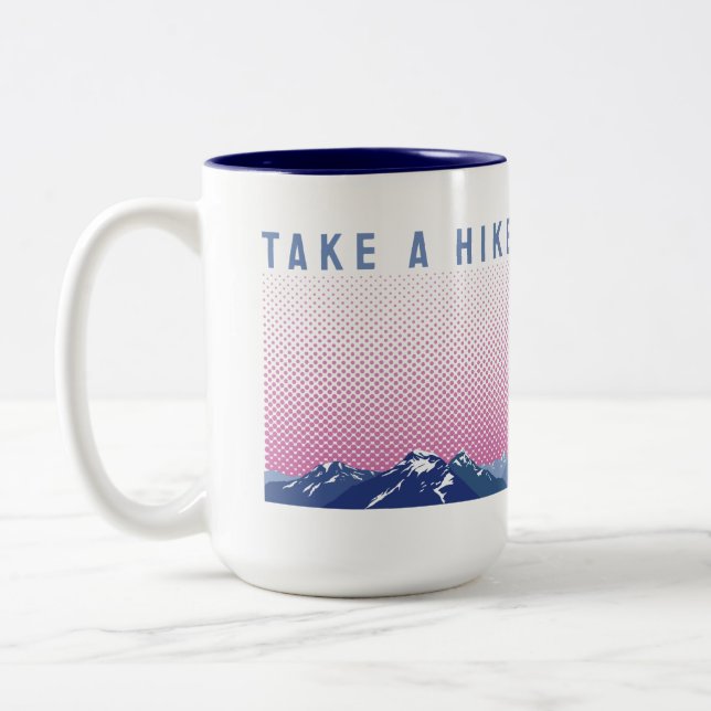 Take a Hike / Outdoor  Adventure Two-Tone Coffee Mug (Left)