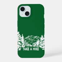 Take a Hike quote monochrome mountain landscape