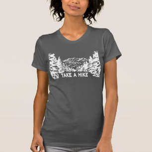 Take a Hike quote monochrome mountain landscape T-Shirt