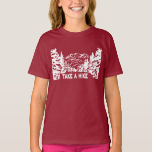 Take a Hike quote monochrome mountain landscape T-Shirt