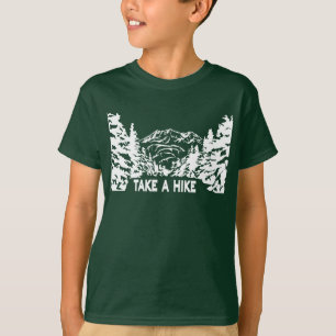 Take a Hike quote monochrome mountain landscape T-Shirt