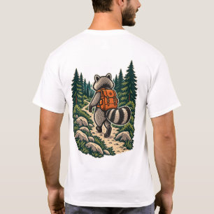 Take A Hike Racoon Hiker Vintage Outdoor Tee