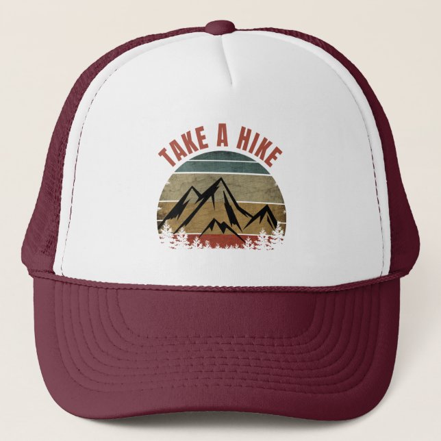 TAKE A HIKE TRUCKER HAT (Front)