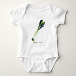 take a leek - light baby bodysuit