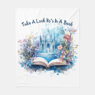 Take A Look It's In A Book Fleece Blanket