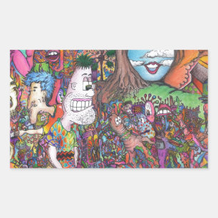 Take A Look Rectangular Sticker